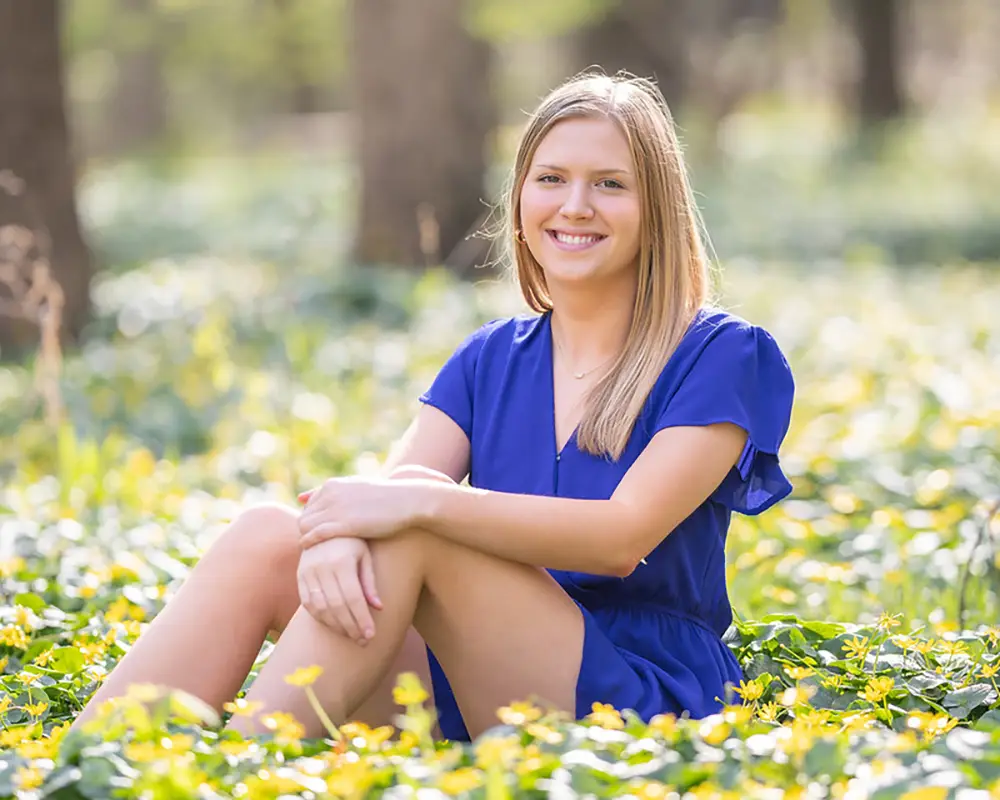 Senior Grad Portrait Flower Field